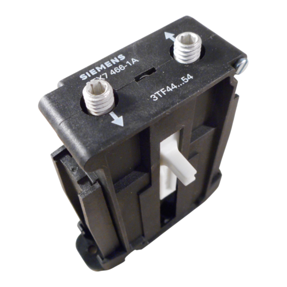 Siemens 3TX7.66-1A Serie Instructivo