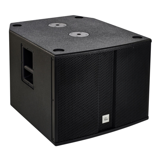thomann the box pro Achat 115 Sub A Manual De Instrucciones