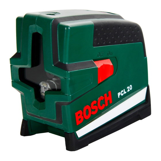 Bosch PCL 20 Manual Original