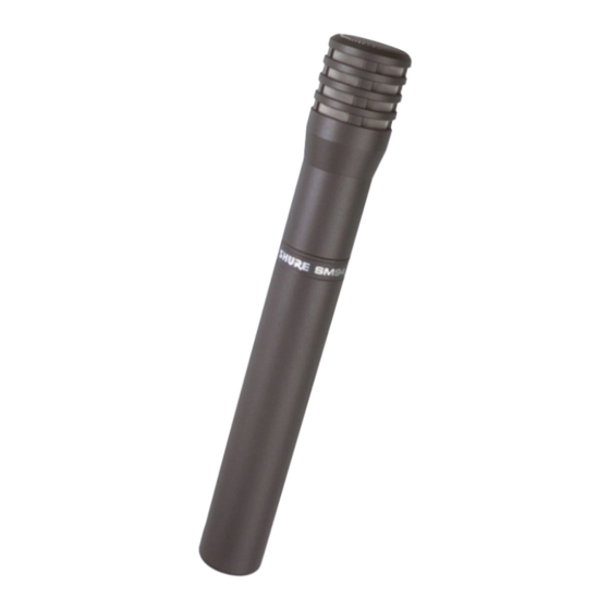 Shure SM94 Guia De Inicio Rapido