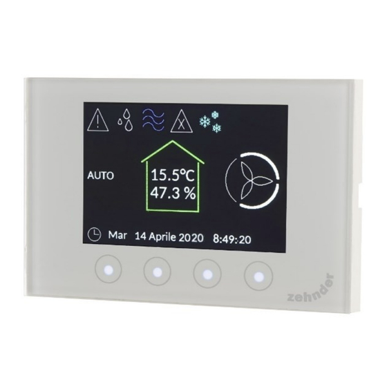 Zehnder CA ControlS Manual De Usuario