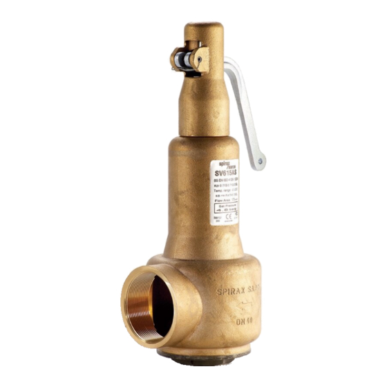Spirax Sarco SV615 Instrucciones De Instalación Y Mantenimiento