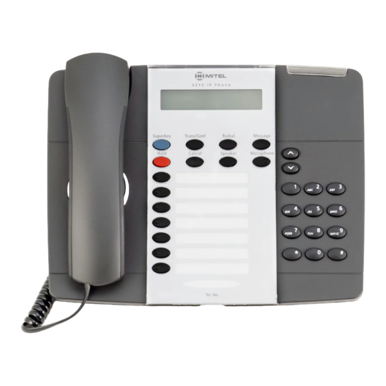 Mitel 5215 Guía De Usuario
