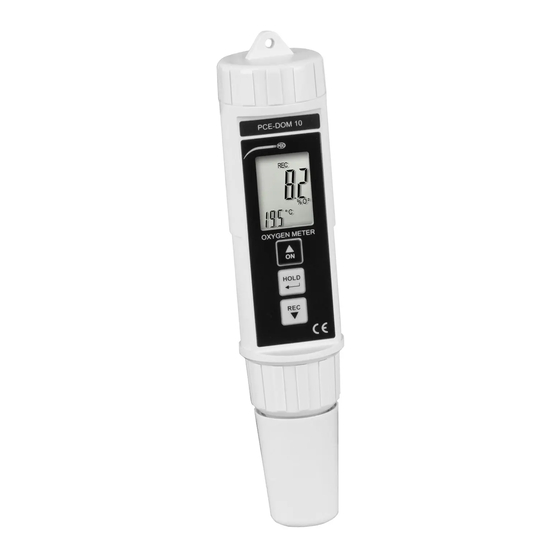 PCE Instruments PCE-DOM Serie Manual De Instrucciones