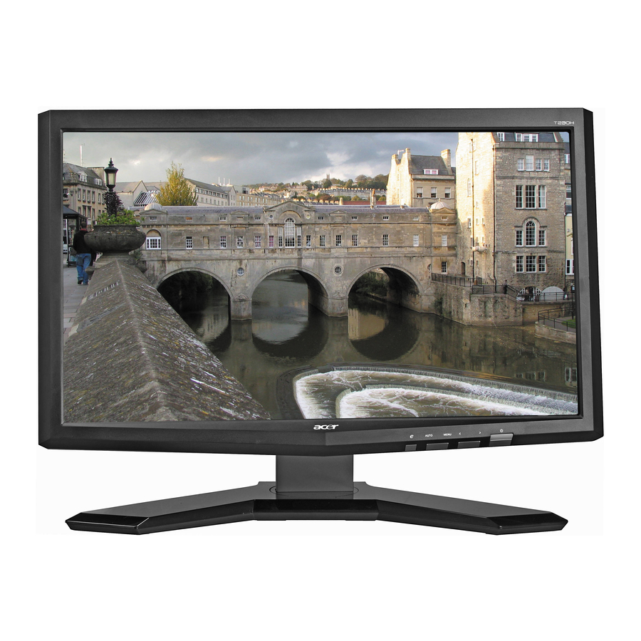 Acer T230H Manual De Instrucciones