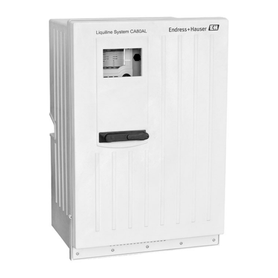 Endress+Hauser Liquiline System CA80AL Manual De Instrucciones