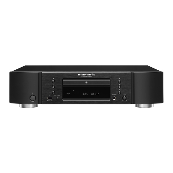 Marantz CD6007 Guia De Inicio Rapido