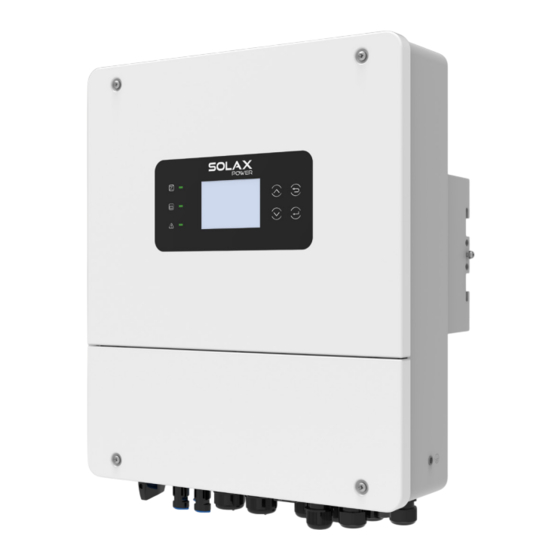 SolaX Power X1-Hybrid-LV Serie Manual De Instalación