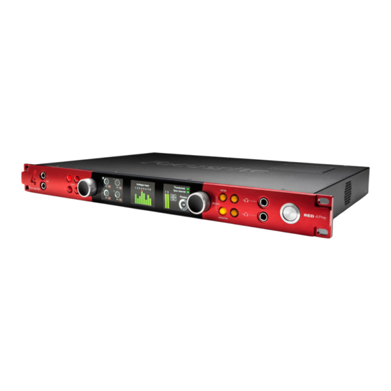 Focusrite Red 4Pre Guia Del Usuario
