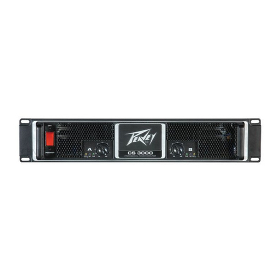 Peavey CS 3000 Manual Del Usuario