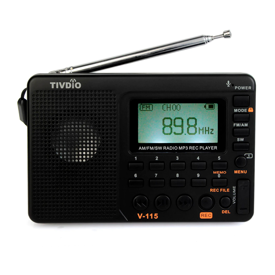 Tivdio V-115 Instruccion Manual