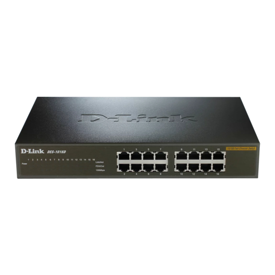 D-Link DES-1016D Guía De Instalación Rápida