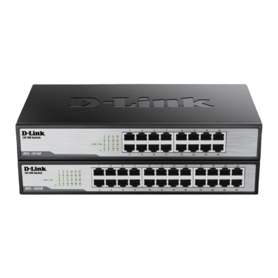 D-Link DES-1016D Guía De Instalación Rápida
