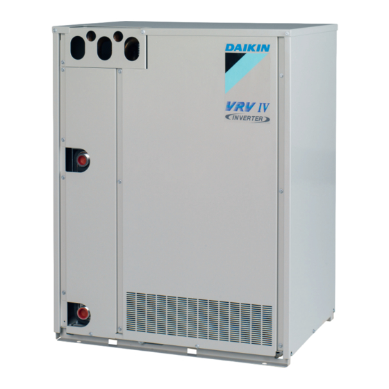Daikin VRV IV W+ Serie Guía De Referencia Para El Instalador Y El Usuario Final