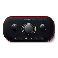 Focusrite vocaster two Guía De Usuario