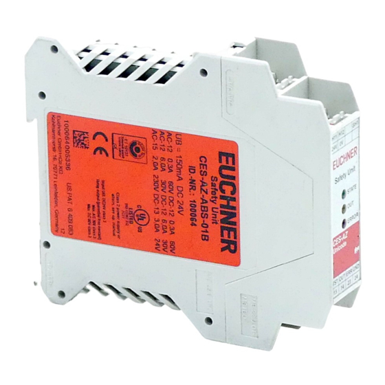 EUCHNER CES-AZ-ABS-01B Manual De Instrucciones