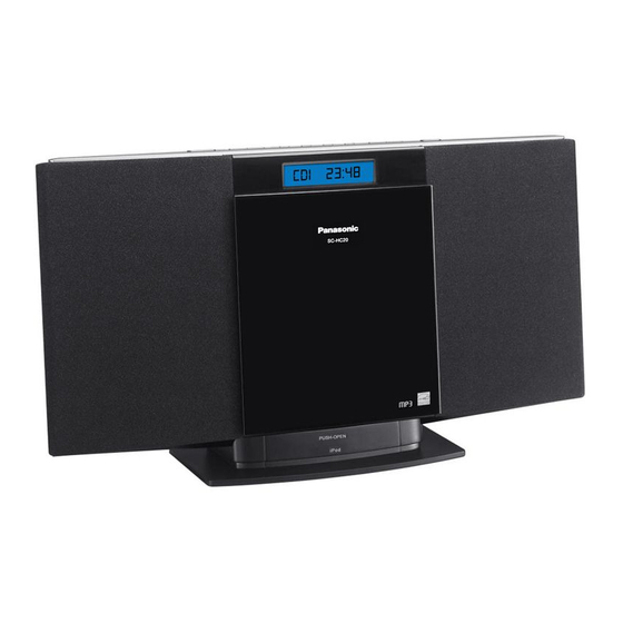 Panasonic SC-HC20 Instrucciones De Funcionamiento