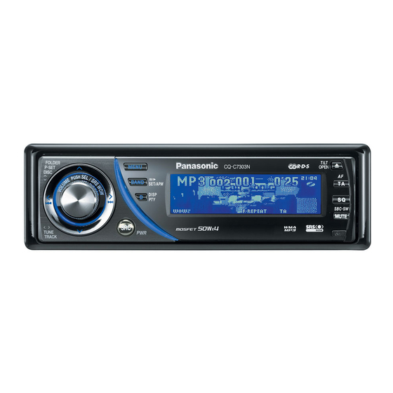 Panasonic CQ-C7703N Instrucciones De Instalación