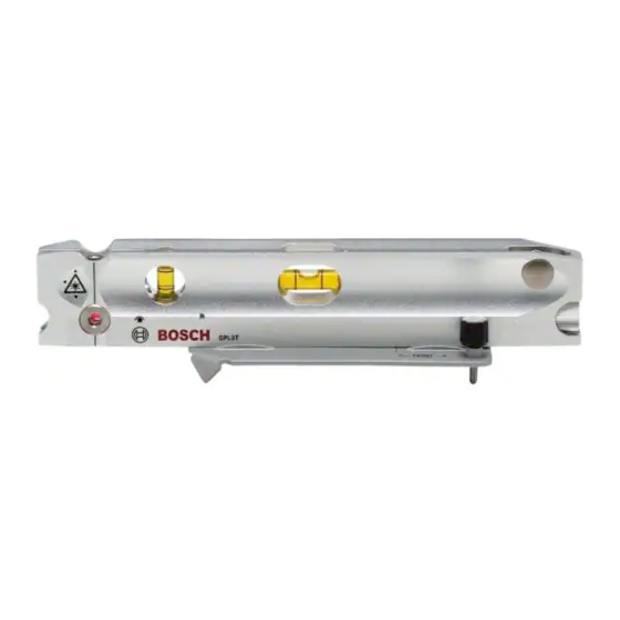 Bosch GPL3T Instrucciones De Funcionamiento