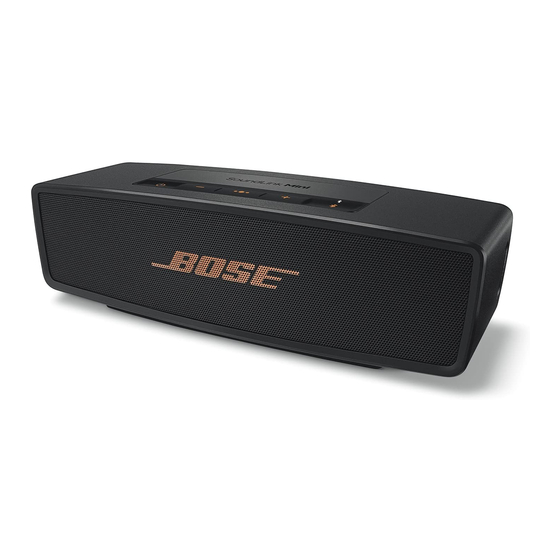 Bose SoundLink Mini Bluetooth speaker II Guia Del Usuario