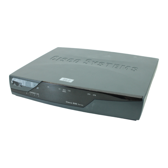 Cisco 850 Serie Guía Rápida De Configuración Y Cableado