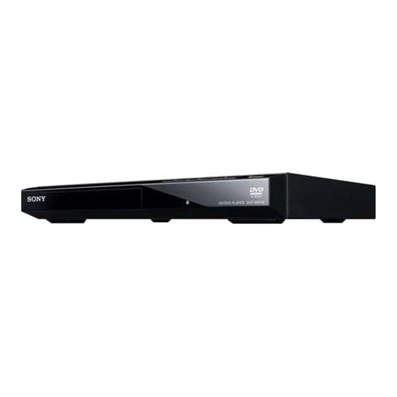 Sony DVP-SR110 Guía De Referencia