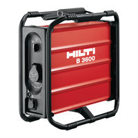 Hilti B 3600 Manual De Instrucciones