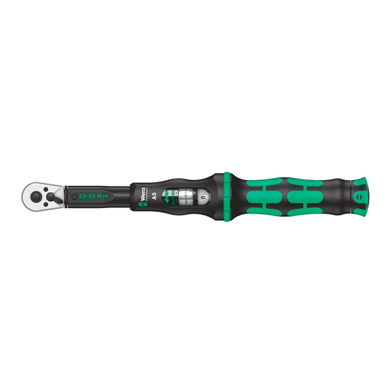 Wera Click-Torque A 5 Instrucciones De Uso