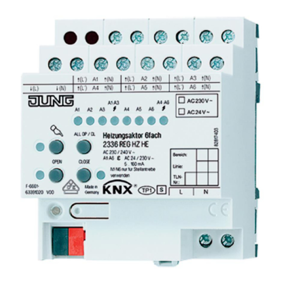 Jung KNX 2336 REG HZ HE Manual De Instrucciones