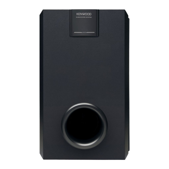 Kenwood SW-20HT Manual De Instrucciones