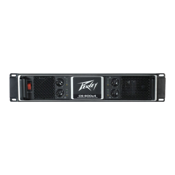 Peavey CS 800x4 Manual Del Usuario