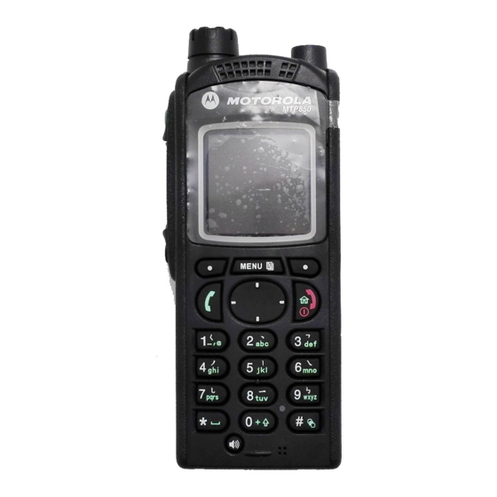 Motorola TETRA MTP850 Manuales