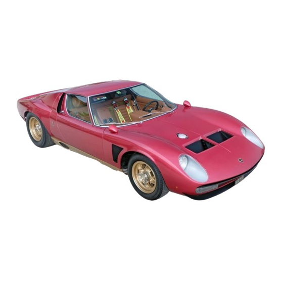 Italeri Lamborghini Miura Jota SVJ Manuales