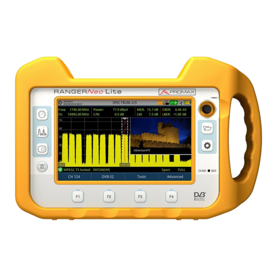 Promax RANGERNeo Lite Guide De Référence Rapide