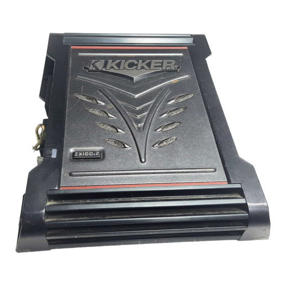 Kicker ZX.2 Serie Manual Del Propietário