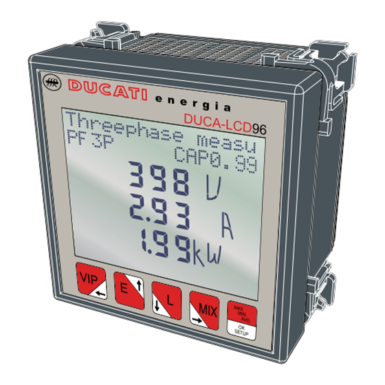 Ducati Energia DUCA-LCD96 Instrucciones De Montaje