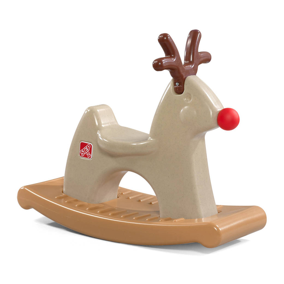 Step2 Rudolph the Rocking Reindeer Manual De Instrucciones