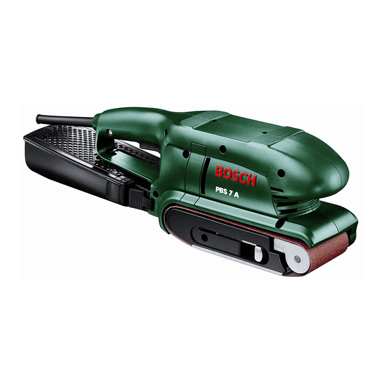 Bosch PBS 7 A Manual Original