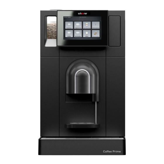 Schaerer Coffee Prime Manual De Instrucciones