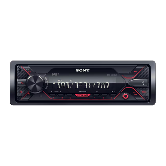 Sony DSX-A310DAB Manual De Instrucciones