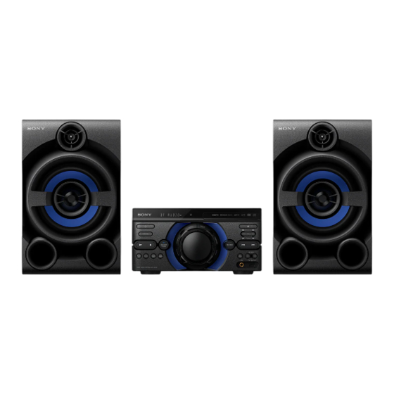 Sony MHC-M20D Manual De Instrucciones