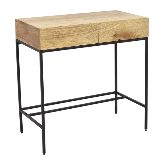 West Elm INDUSTRIAL STORAGE MINI DESK Instrucciones De Ensamblaje