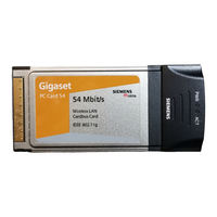 Siemens Gigaset PC CARD 54 Guía Rápida