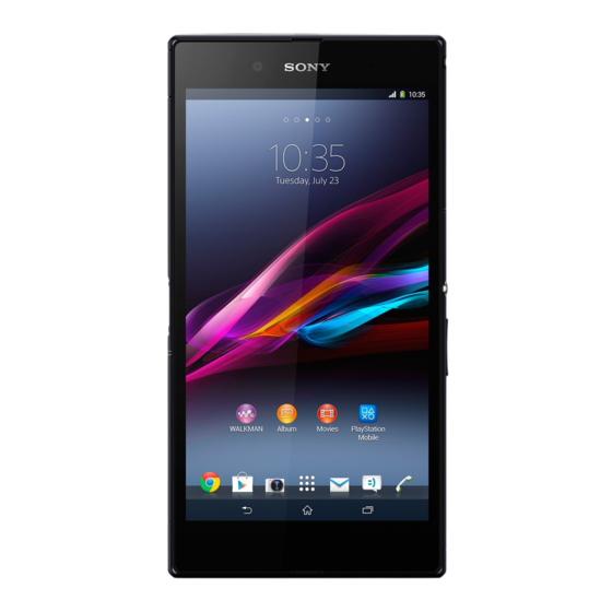 Sony Xperia Z Ultra Guia Del Usuario