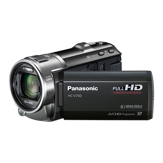 Panasonic HC-V700 Manual Del Usuario