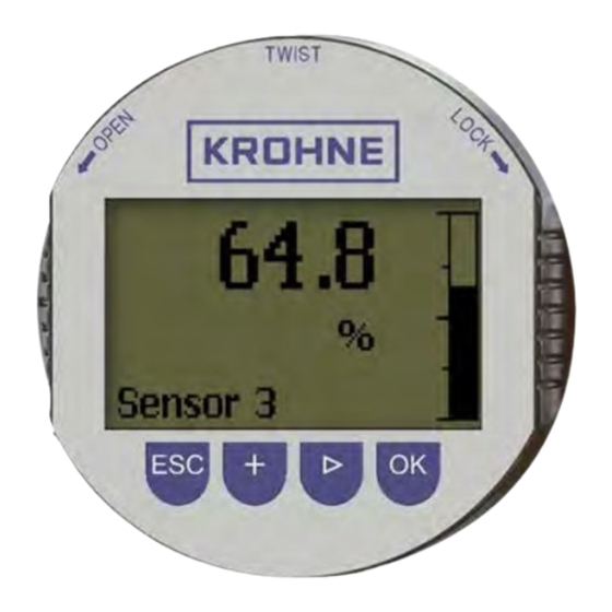 KROHNE OPTISOUND 3010 Manual Del Usuario