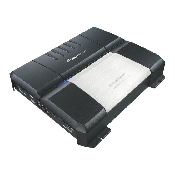 Pioneer GM-6300F Manual Del Propietário