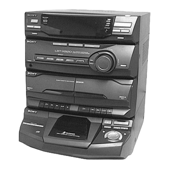 Sony LBT-G2500 Manual De Instrucciones