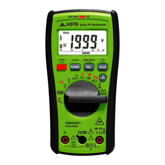 KPS DMM4500PV Manual Del Usuario