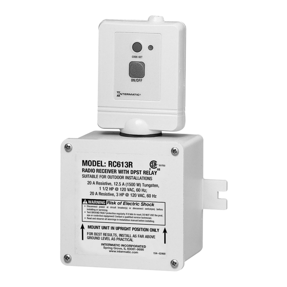 Intermatic RC Serie Instalación Funcionamiento Y Manual De Servicio